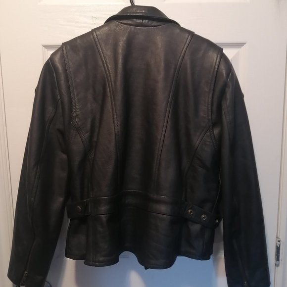 Vintage biker leather jacket - Picture 3 of 5